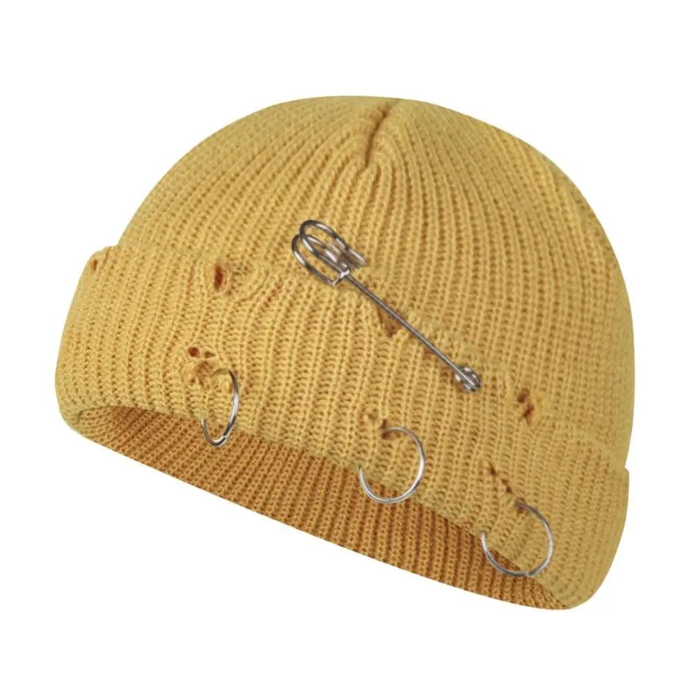 Fashion Winter Warm Knitted Cap Soft Solid Color Slouchy Bonnet Thick Casual Ski Hats For Men Women Apparel Accessories