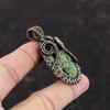 Copper Ruby Zoisite Pendant Copper Wire Wrapped Pendant Handmade Boho Jewelry Natural Gemstone Pendant Gift For Mom Designer Copper Jewelry