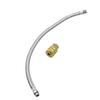 Push Pull Auto Locking Tire Chuck 12.5mm Threaded Brass Air Connector For Automotive Tires Includes 45.8cm Metal Air Hose