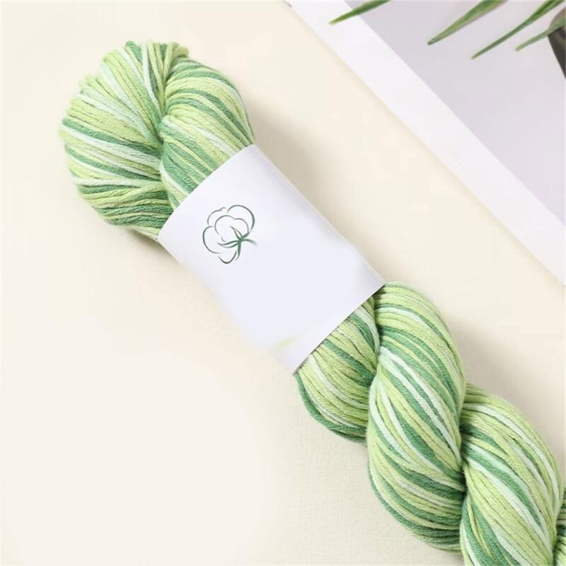 Multipurpose Cotton Knitting Yarn Hand Dyed Soft Natural Dyes for Scarves Hat Decoration Projects Easy to Handle