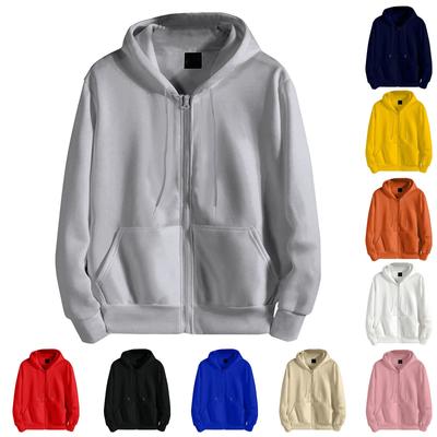  And Winter Cardigan Zipper Hooded Sweater Men'S Long-Sleeved Jacket Casual Sports Loose Top