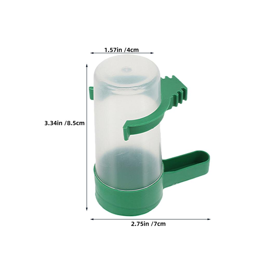 16Pcs Bird Drinking Cup Set 60Ml Automatic Water Feeder Spillproof Design for Parrot Cage Small Bird Container