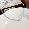 Gentle Whitening Zirconia Heart Necklace - Cute Crystal Beaded Choker for Women