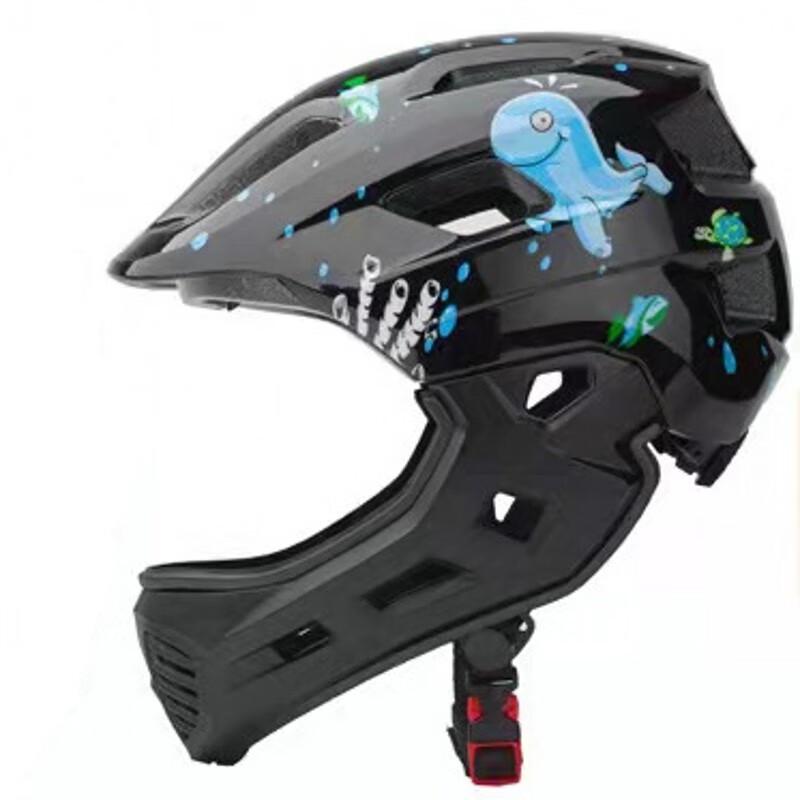 Miline Kids Full-Face Cycling Helmet with Removable Chin Bar