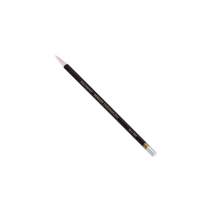 Crayon de couleur - DERWENT - CHROMAFLOW - Argent - Extra-tendre - Mixte