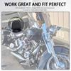 Adjustable Driver Backrest Chrome PU Leather Seat Motorcycle Accessory For Harley Heritage Softail FLSTC/Fatboy FLSTF 2007-2017
