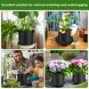 4Pcs Flower Pot Base 2.8L Capacity Self Watering Plant Saucer with Mesh Holes Plant Water Catcher Drip Tray Garden Accessories