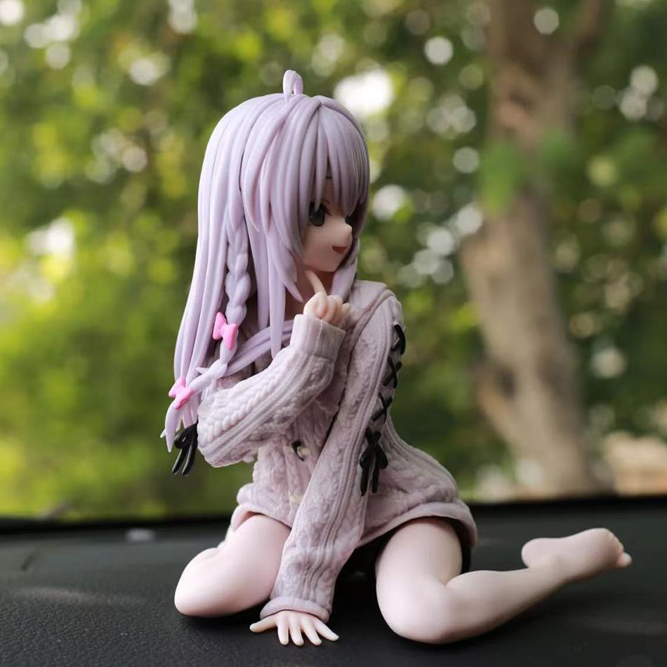 The Journey Of Elaina Anime Figure Knit Dress Witch Elaina Action Figure Pvc Collection Model Doll Toys For Christmas Gifts Hot