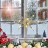 3D LED Light Up Christmas Tree Topper Star Shape Xmas Tree Decoration for Indoor Outdoor Home Garden Wedding Party Garden