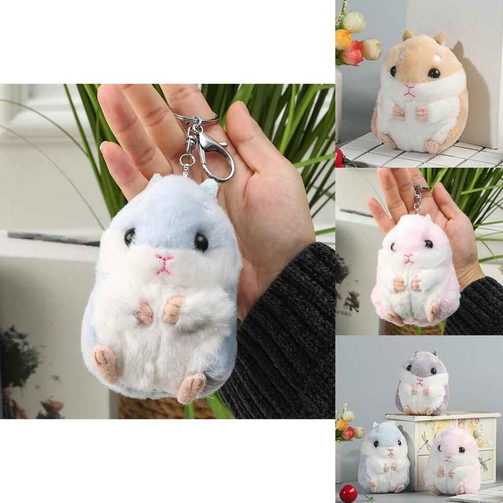 Okouzlující plyšová klíčenka s křečkem Kreslená figurka Měkká hračka Perfektní pro dárky