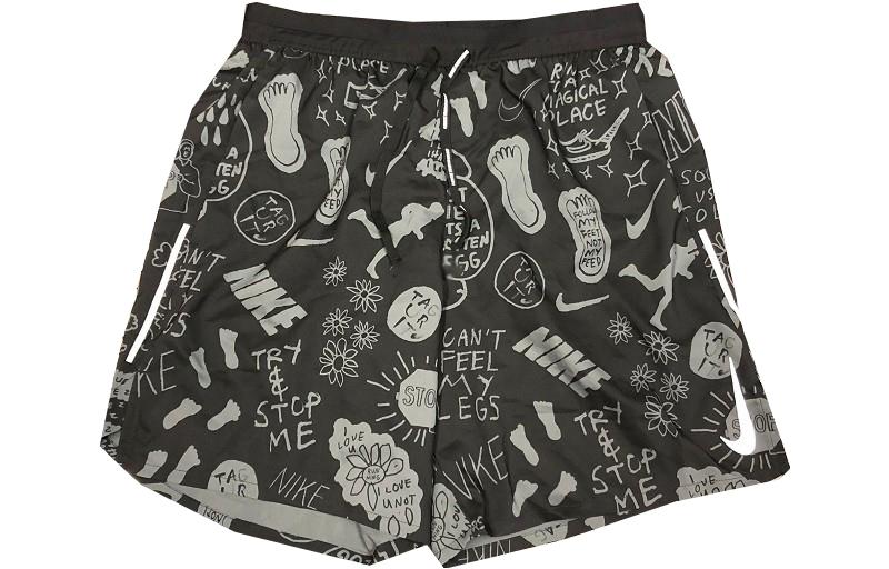Nike Casual Short Heren Zwart Matig AT7808-010 L