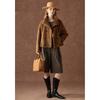 Wudao Luxurious 100% Lamb Wool Patchwork Fur Coat