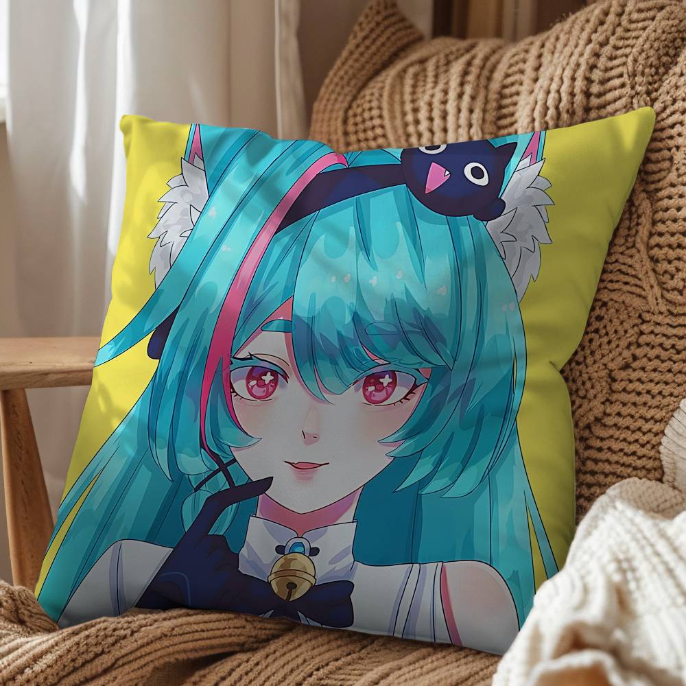 

NTE Nanally Neverness to Everness Pillow Case Living Room Sofa Cushion Cover Suitable For Home Bedroom Room Decoration 45x45 cm