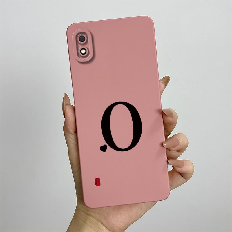For Samsung A10 Case Galaxy A10 Cover SM-A105F SM-A105G SM-A105M SM-A105 Cute Initial Letters Phone Case Shockproof Back Cover