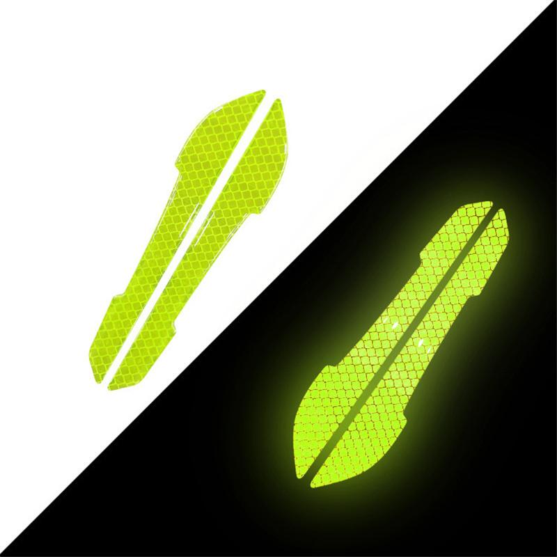 A Pair Car Rearview Mirror Reflective Sticker Car-styling Safety Warning Reflective Sticker Car Rearview Mirror Decorative Strip