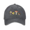 Autumn Mushrooms  4 Vintage Mushroom Illustrations Baseball Cap Party Hat Funny Hat GirlS Hats Mens