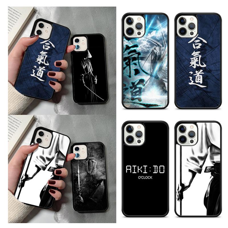 Aikido Japanese Martial Phone Case For iPhone 17 Air 13 12 14 15 16 Cover For Apple Pro Max Plus Coque