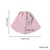 Double Sided Plaid Baby Bucket Hat Summer Cotton Infant Sun Visor Cap Korean Solid Color Reversible Kids Fisherman Caps Bonnet