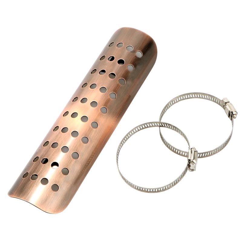 Universal for Harley Custom Chopper Cruiser Road King Softail Motorsykkel Eksosrør Modifikasjon Varmeskjold Anti-skallingsdeksel