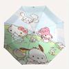 1pc Hello Kitty,My Melody Automatic Umbrella-Foldable, Durable 8-Bone Design, Compact and Stylish, Great for Camping, Halloween, Christmas,