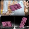 Magnetic Metal Ring Stand Armor Case For Xiaomi Poco X6 Pro Redmi K70E Slide Push Window Lens Protection TPU Plastic Phone Cover