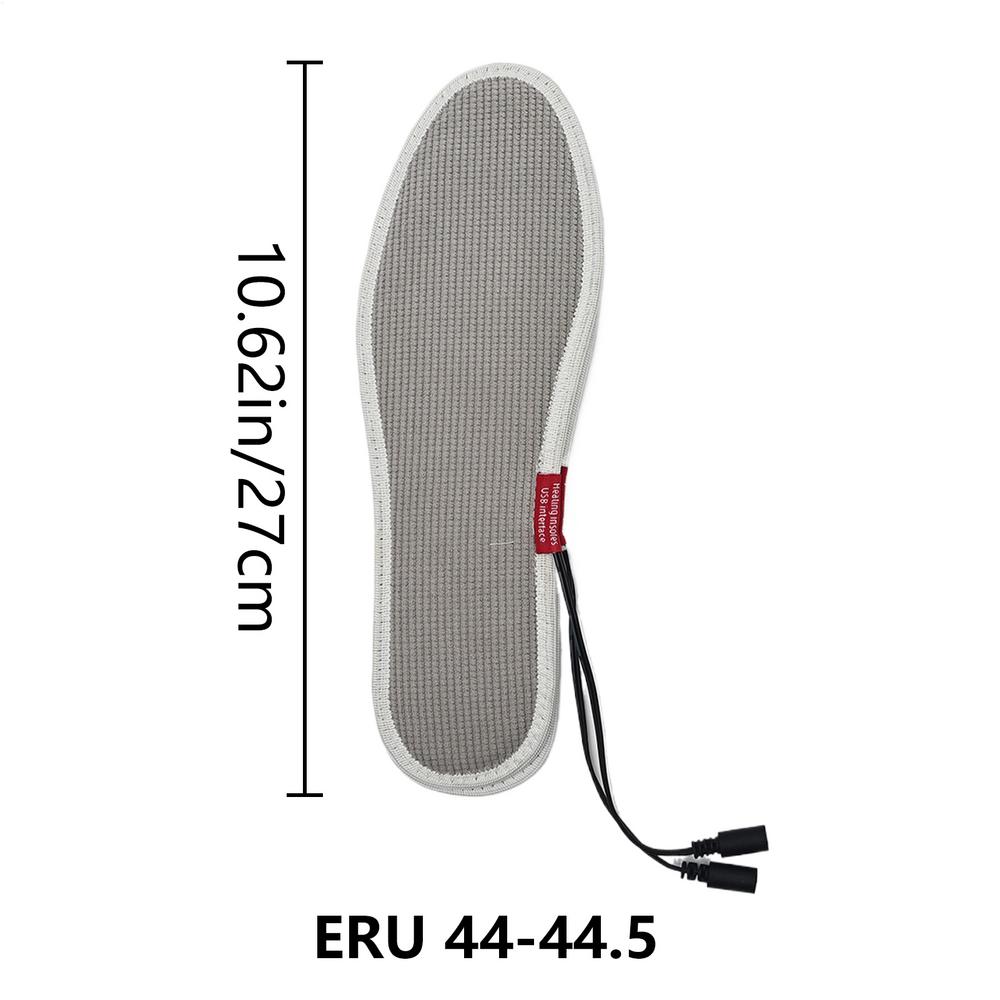 Electric Heated Insoles Adjustable Temperature Foot Warmer for Winter Fishing Hiking Camping Sports Washable Heating Shoes Pad