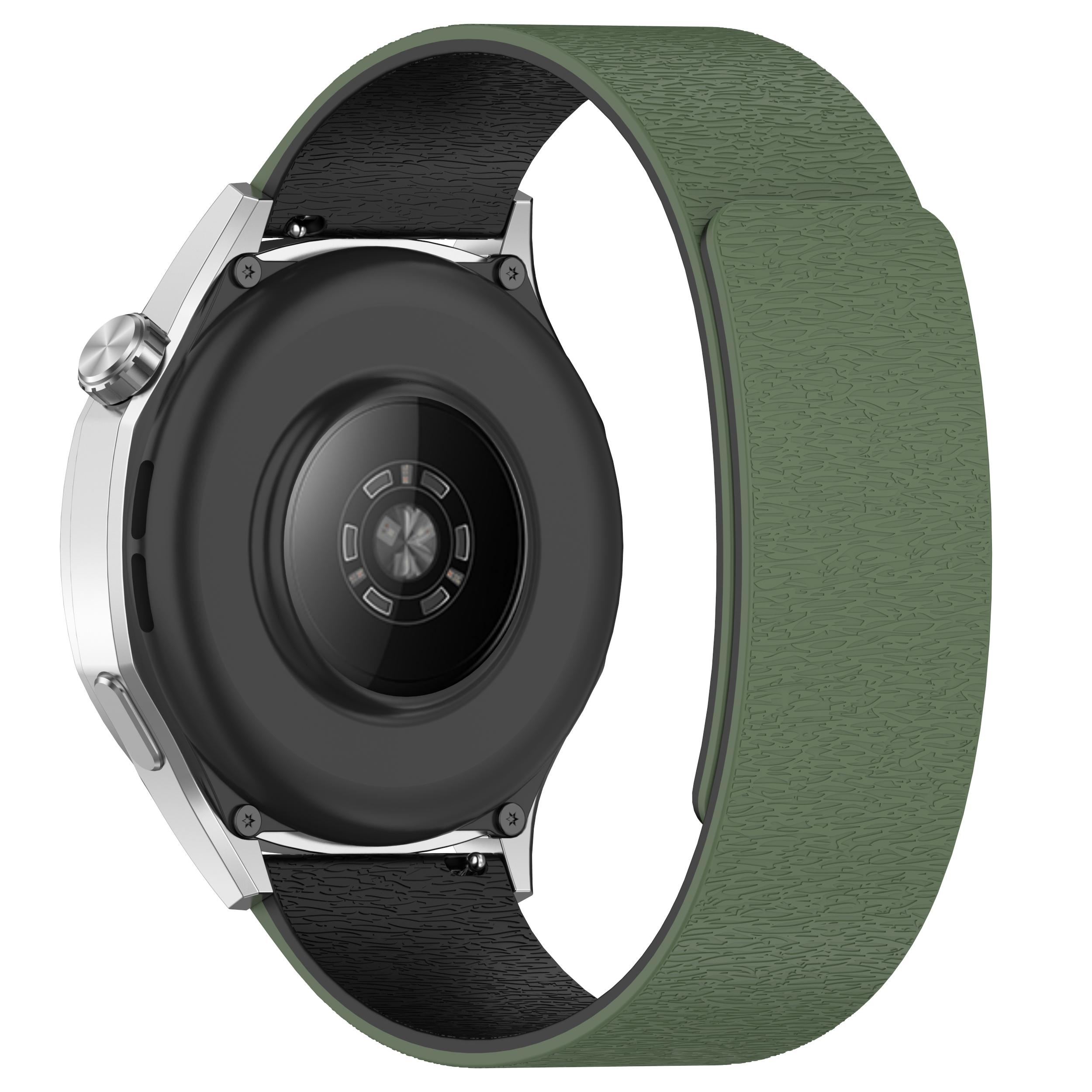 

Ремешок для часов Huawei Watch GT 5 Pro/GT 5/GT 4/GT 3/GT 2 46 мм Cloud с текстурой дерева Универсальный 22 мм силиконовый магнитный ремешок B