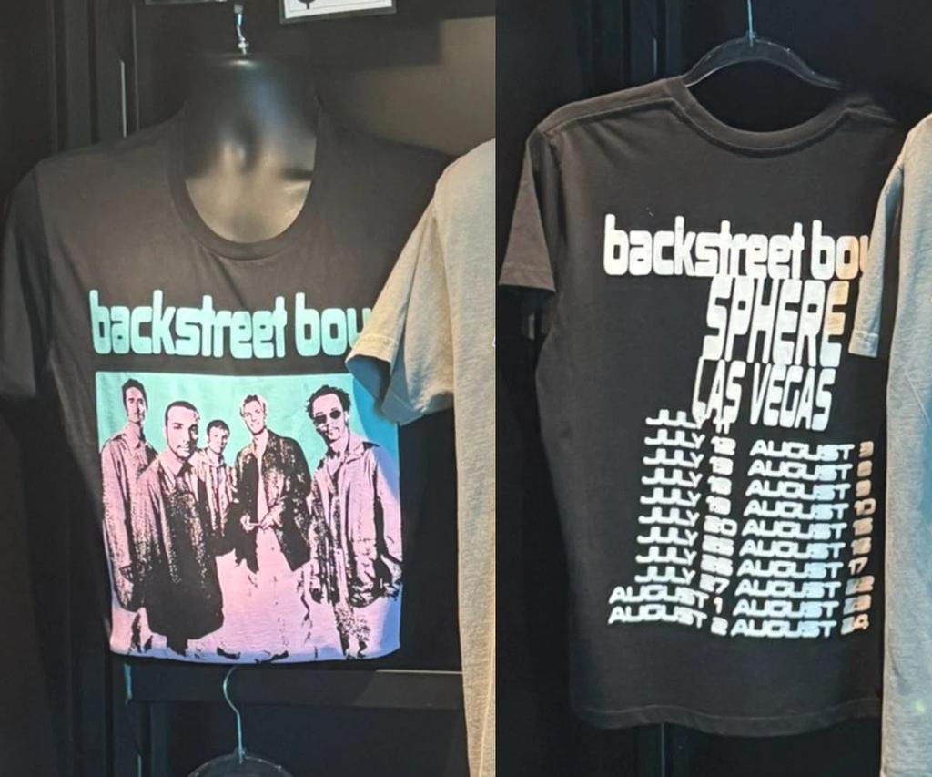 Backstreet Boys Merch At Sphere Las Vegas 2025 Juli August 100% Baumwolle T-Shirt Herren T-Shirts Top