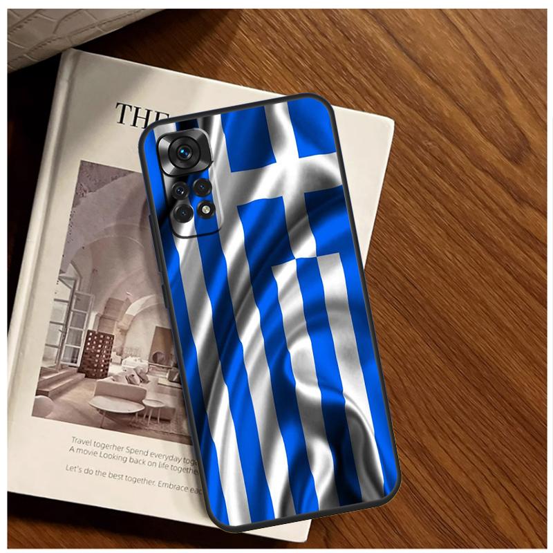 Greece Greek Flag Case For Xiaomi Redmi 12 12C 13C 10C 9C Redmi Note 13 12 9 10 11 Pro 9S 10S 11S 12S Cover