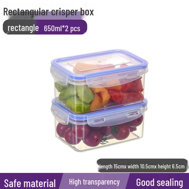 ZISIZ Rectangular Refrigerator Food Storage Container
