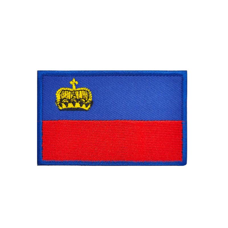 European Flags Embroidered Patches for Bags & Hats - Morale Badges with Hook, Loop & Iron-On Backing