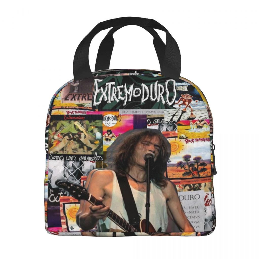 Extremoduro Album Rock Band Thermal Insulated Lunch Bags for Travel Portable Food Bag Container Thermal Cooler Lunch Boxes