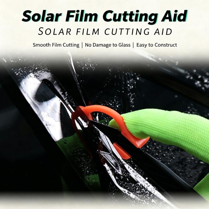 Window Film Cutting Pad with Magnetic Positioning Design Corner Finishing and Buffer Support for Car Edge Trimming,