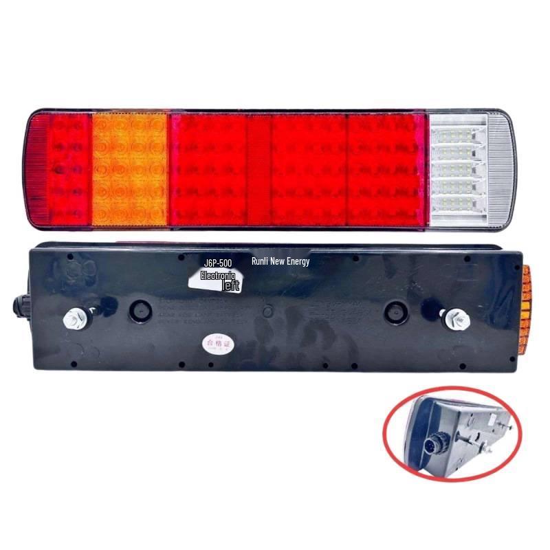 Compatible Rear LED Tail Light for Jiefang J6, J6P, JH6, Tianv, Hanv, Xin Hanwei - Turn Signal & Brake Light Assembly