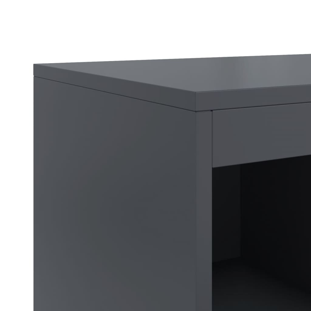 Sideboard Anthracite 100.5 x 39 x 107 cm Steel