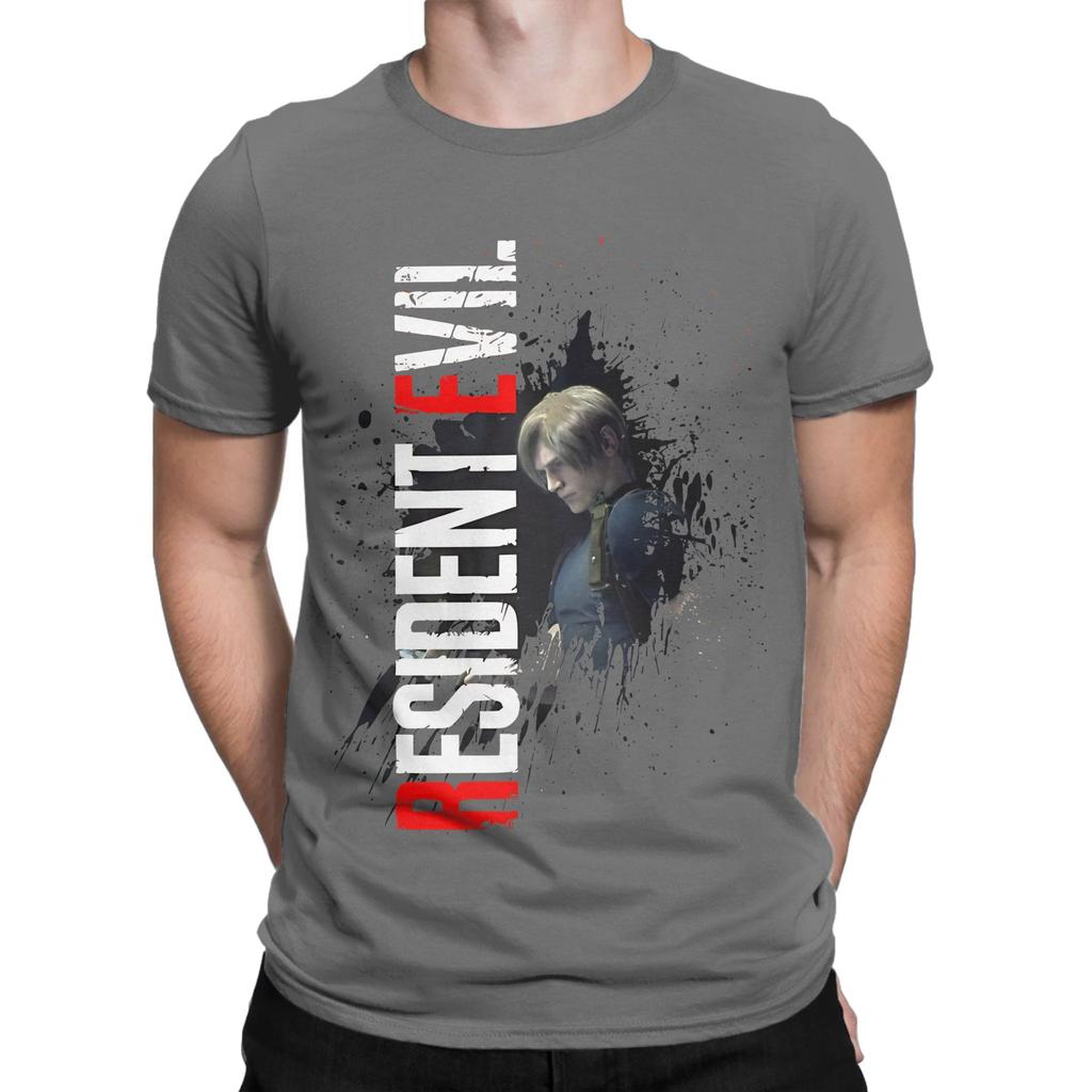 Resident Evil Leon Funny 100 Cotton Tshirt Resident Evil Tees Tops For Unisex
