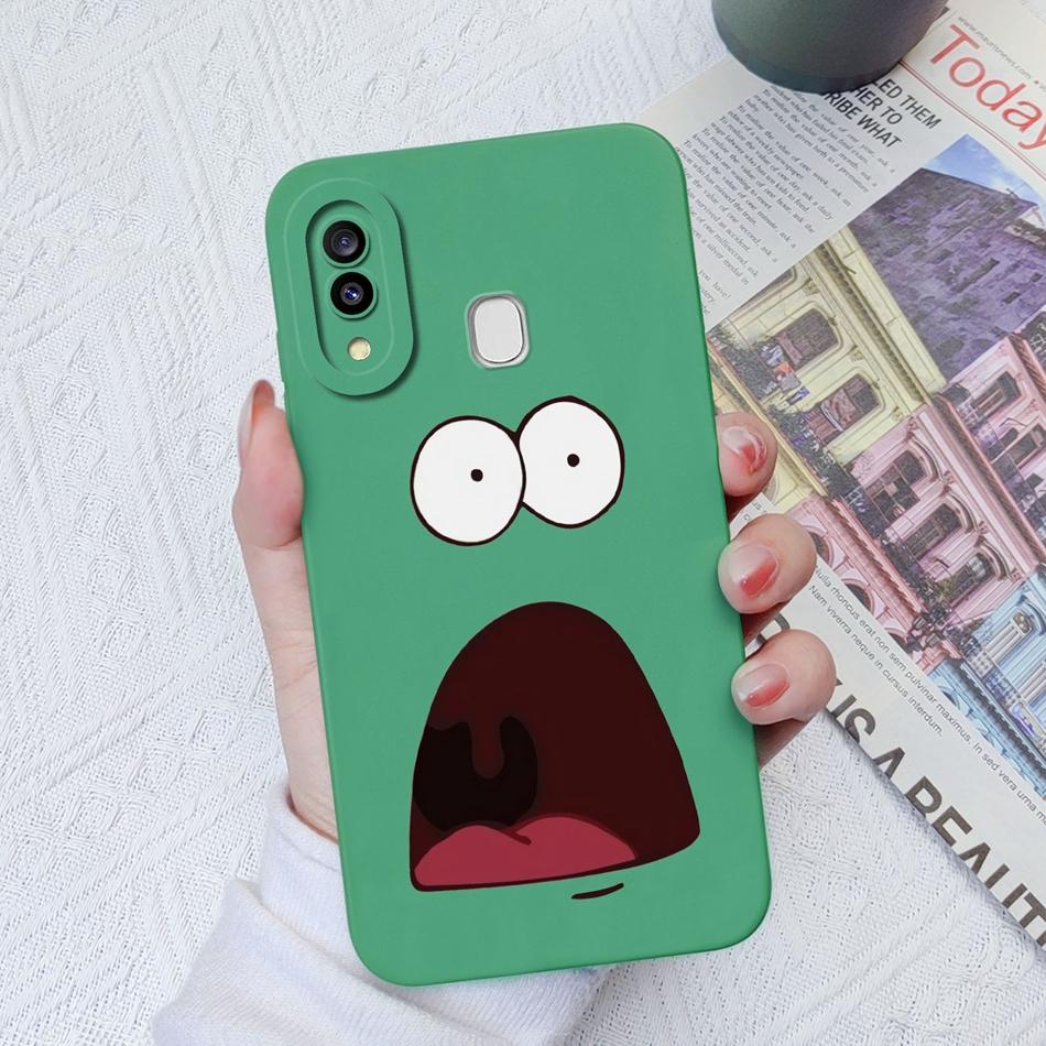 Case For Samsung Galaxy A30 A30S Artistic Style Soft Smooth Liquid Silicone Camera Protective Back Cover For Samsung A30S Funda