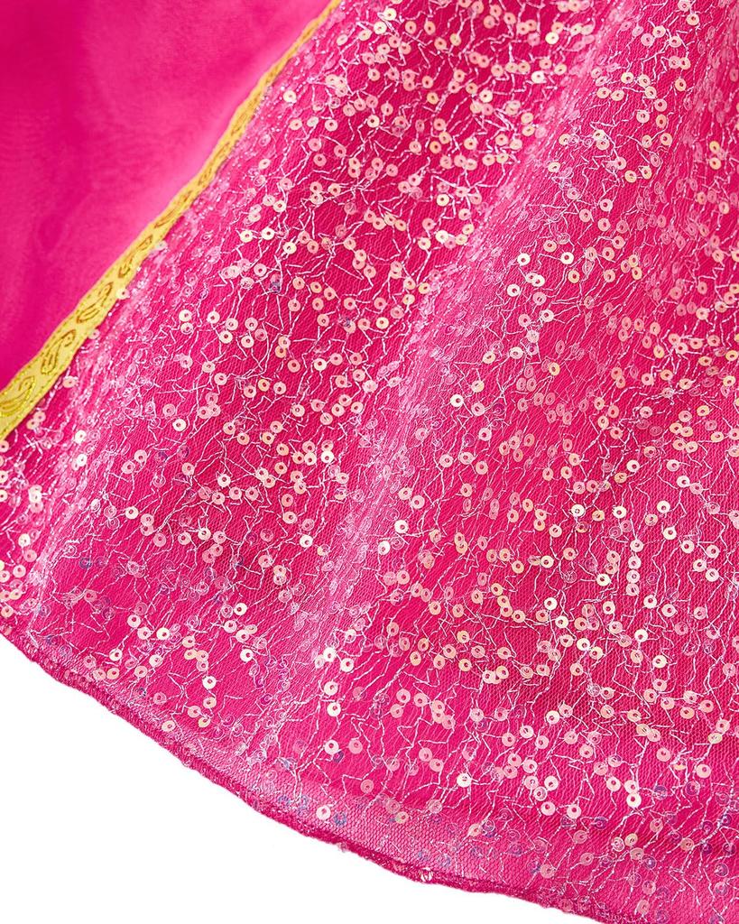 Princess Aurora Dress for Sleeping Beauty Aurora Dress Accessory Kids Costume Set [TYHTYM] Kids, (Princess + Set), 6-Piece (Rose, 110)