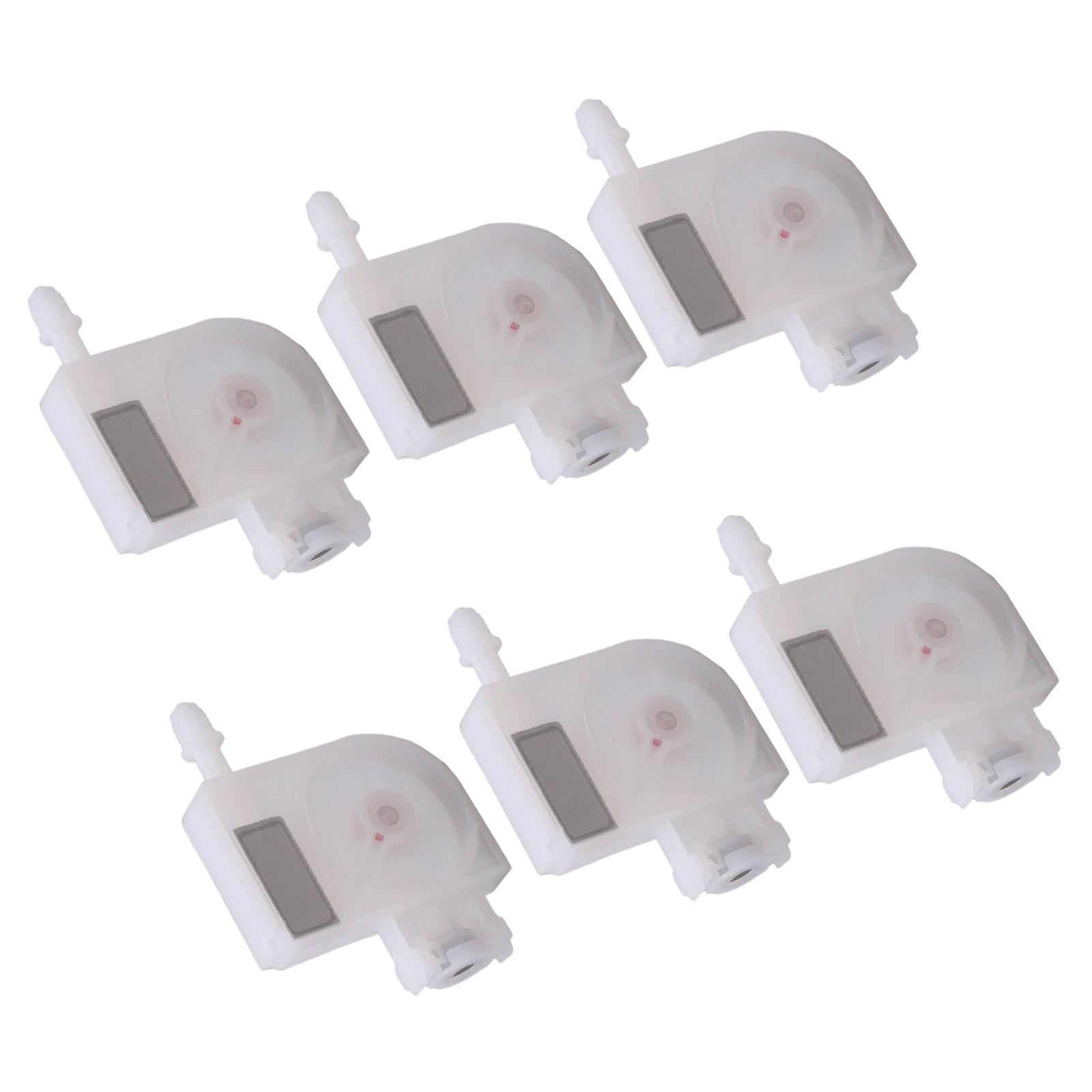 

6 шт. сменный демпфер чернил с сетчатым фильтром PP пластиковый демпфер принтера для DX5 DX6 DX7 белая нить