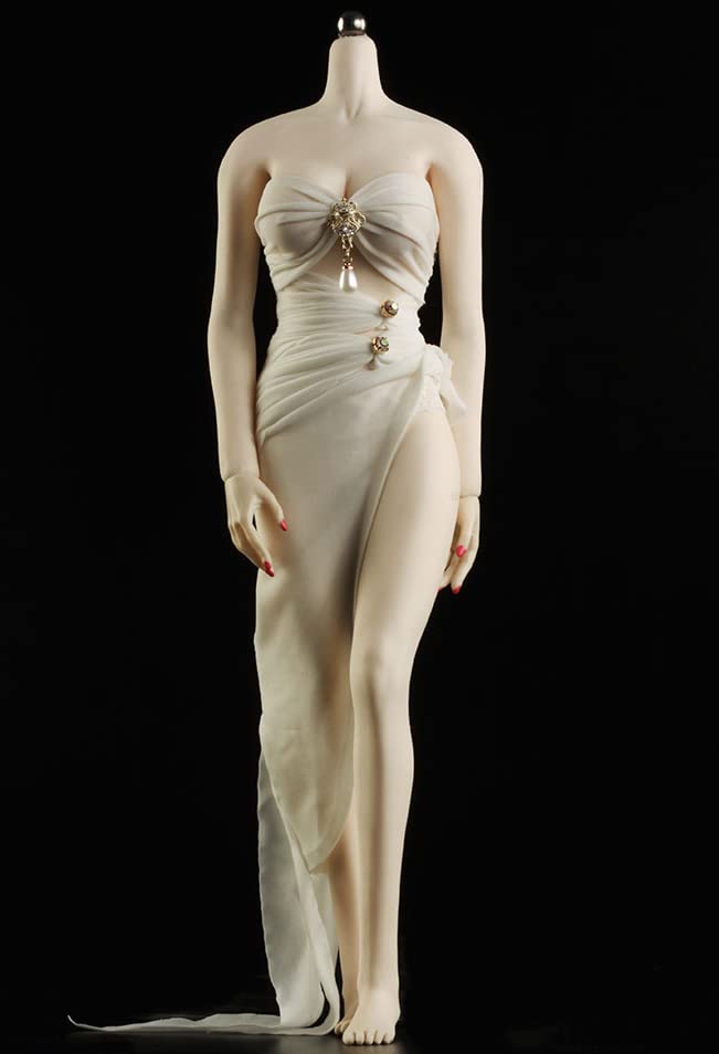 

HIPLAY 1/6 женская фигурка кукла ONE PIECE платье одежда костюм TBLEAGUE Body Dress08 (белый)