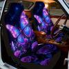 2pcs, Glowing Butterfly Roses Galaxy Stars Design Car Seat Covers, Comfortable And Foldable, Fit For Most Vehicles, Great For S