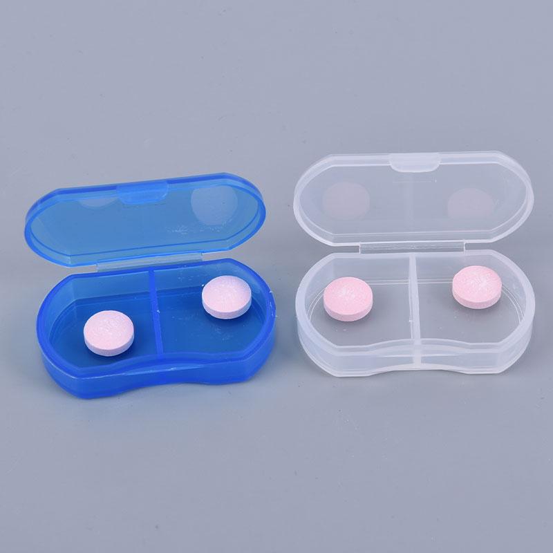 Pillendose, 2 Gitter, Tabletten-Organizer, Wochen-Medizin-Aufbewahrung, täglicher Spender, 2-Tages-Pille