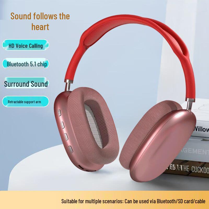 P9 Comfort Over-Ear Wireless Bluetooth Headphones with Noise Cancellation for Sports