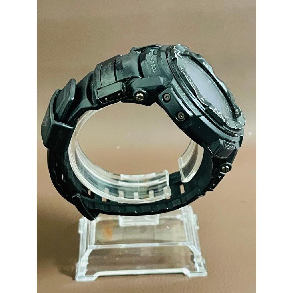 Used CASIO PRO TREK Solar Watch Black