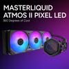 Cooler Master Ml 240 Atmos Ii Pixel Led Liquid Cpu Cooler Black 240mm
