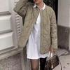 Europäische und amerikanische Damen Frühjahr 2025 Zweifarbige Baumwolljacke