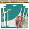 Family Pack Ultra Fine Dental Floss Picks 100/300PCS, Disposable Interdental Cleaners, Reusable Portable Travel Case Included