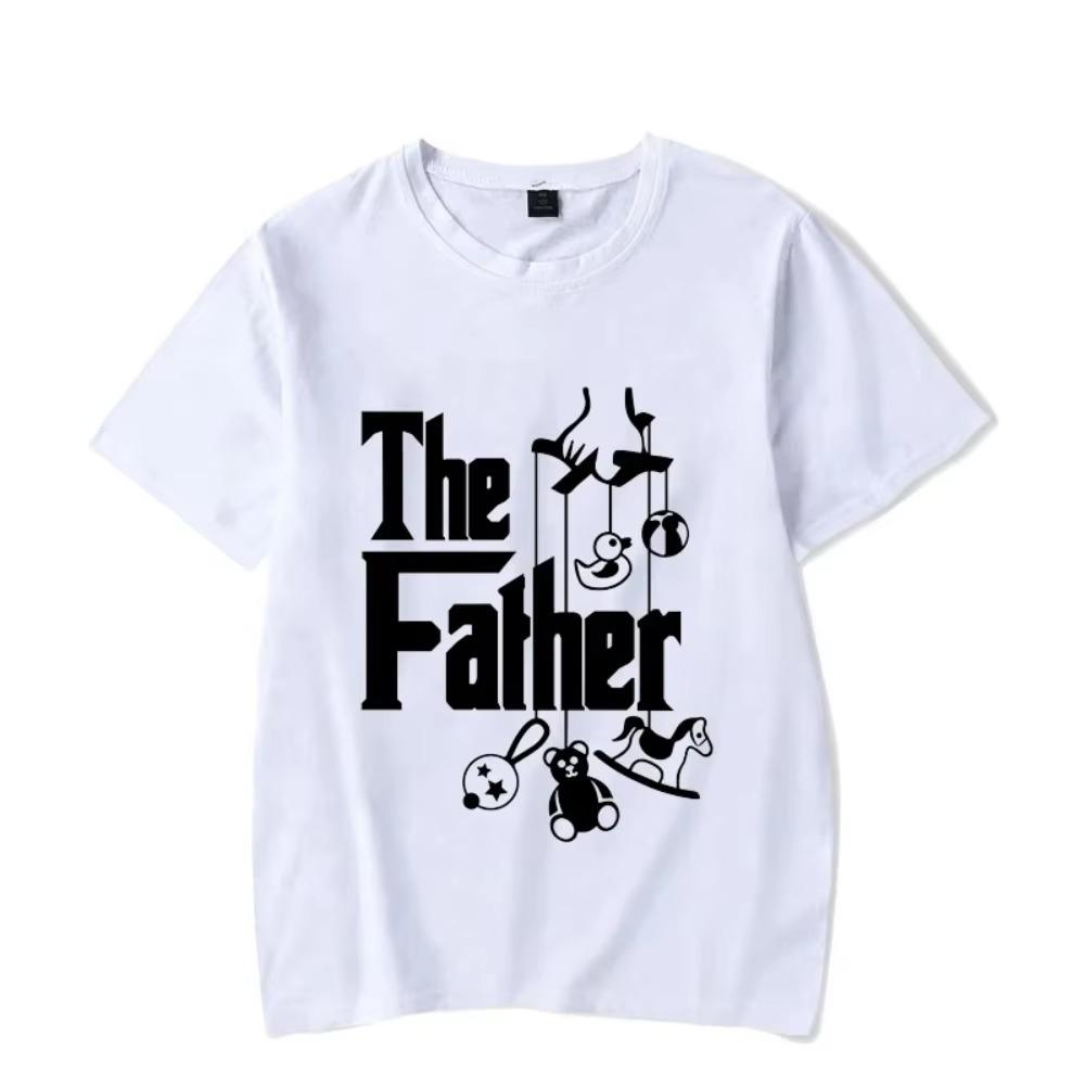 The Father Funny Father's Day T-Shirt for New Dad First Time Dad Harajuku Classic Tshirt Men HCotton Short Sleeve Cool Tees #310