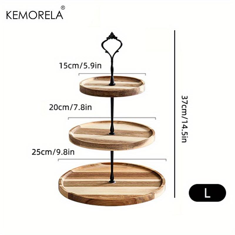 KEMORELA 1PCS Double-Layer/Three-Layer Dried Fruit Tray Dessert Snack Dish Wedding Dessert Candy Dried Fruit Tray