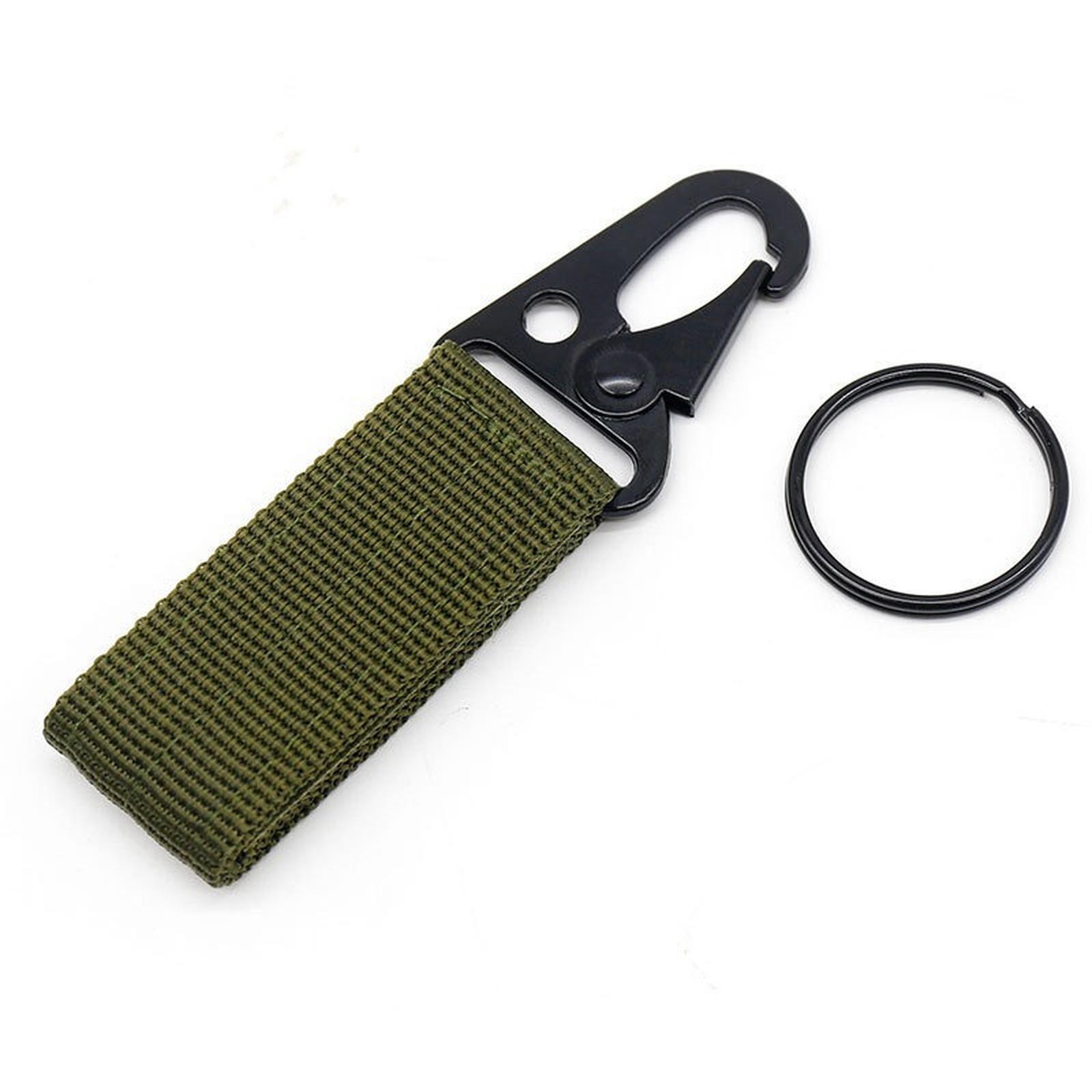 

Nylon Webbing Buckle Carabiner Hook EDC Molle Backpack Belt Clip Keychain Hanger For Outdoor Climbing Camping One Size